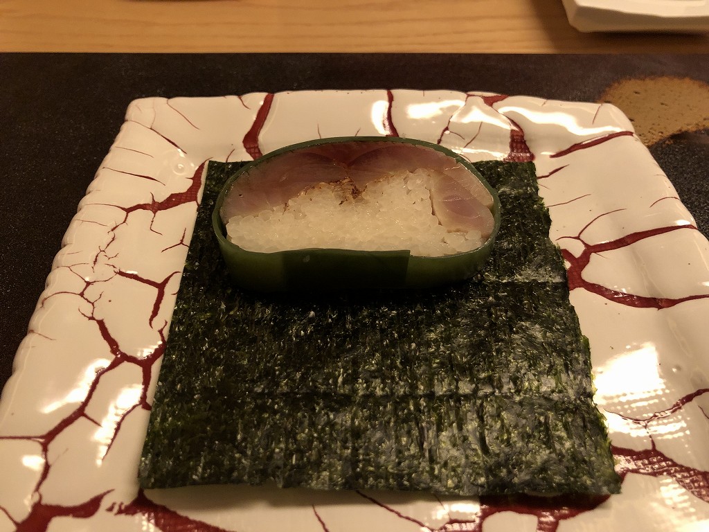リッツカールトン京都の水暉の棒鮨