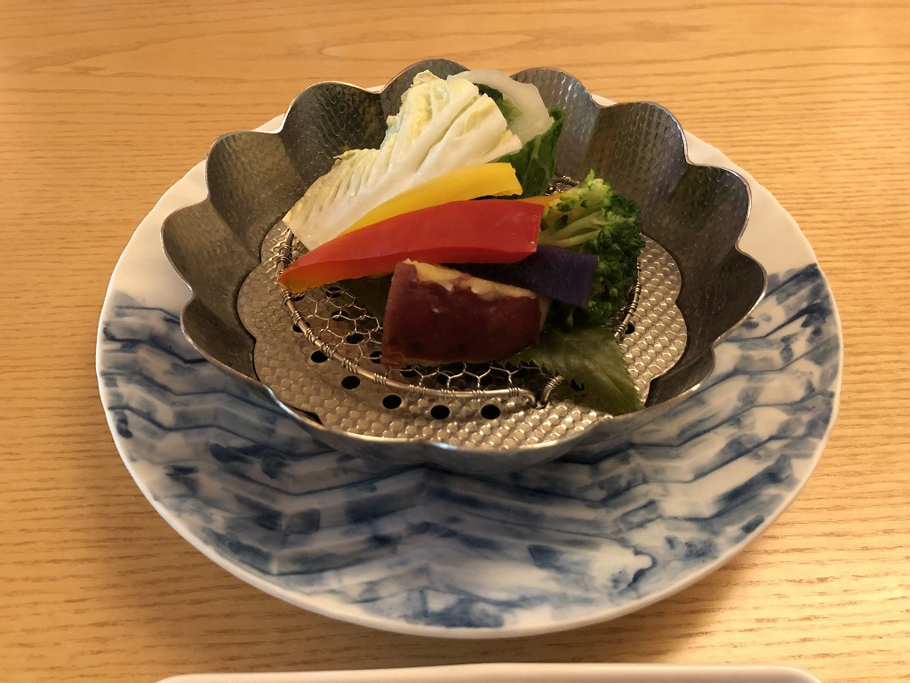 リッツカールトン京都の水暉の蒸し野菜