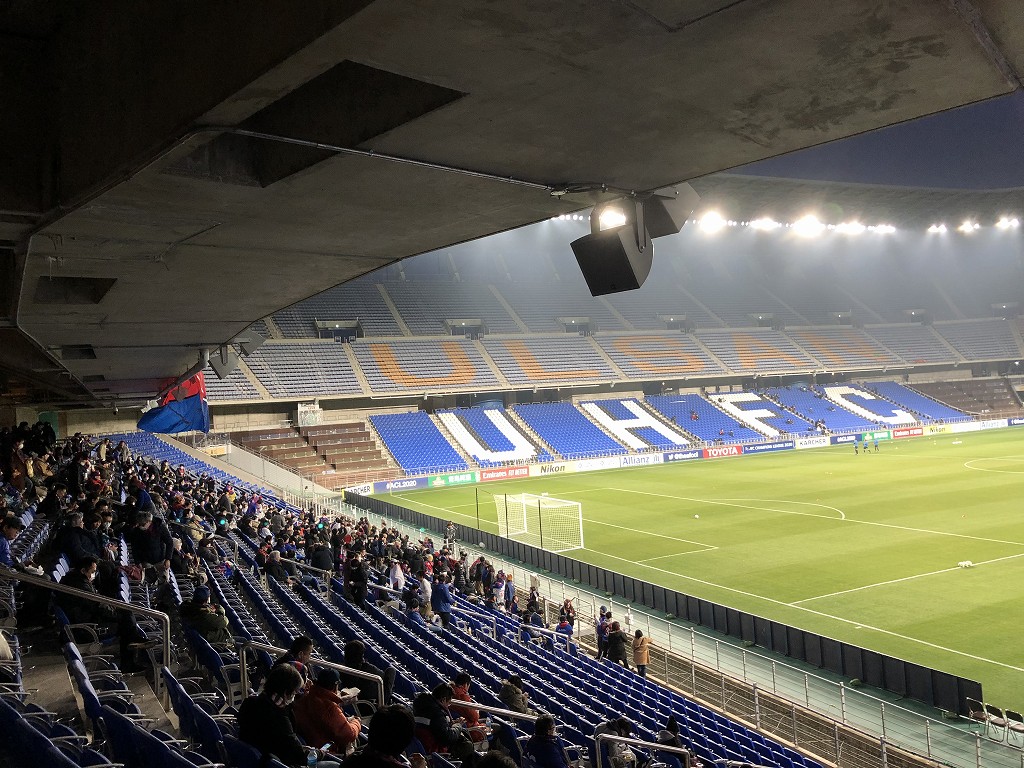 蔚山文殊サッカー競技場のスタンド席から2