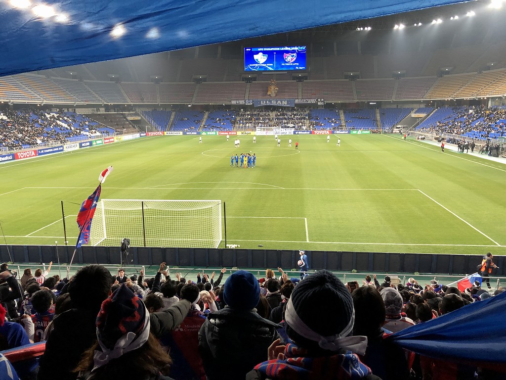 蔚山文殊サッカー競技場のゴール裏1