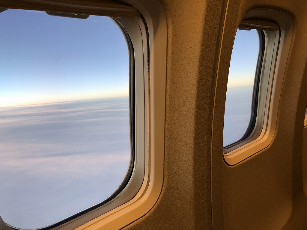JAL958便のビジネスクラスからの機窓風景2