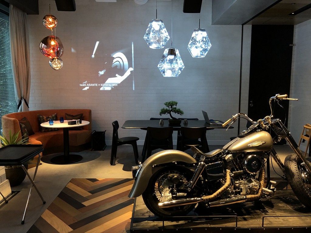アロフト東京銀座のThe WAREHOUSEのバイク