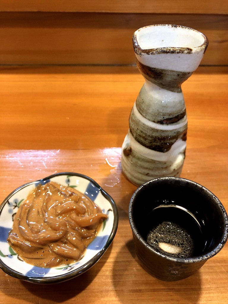久慈の蛇の目寿しで塩辛