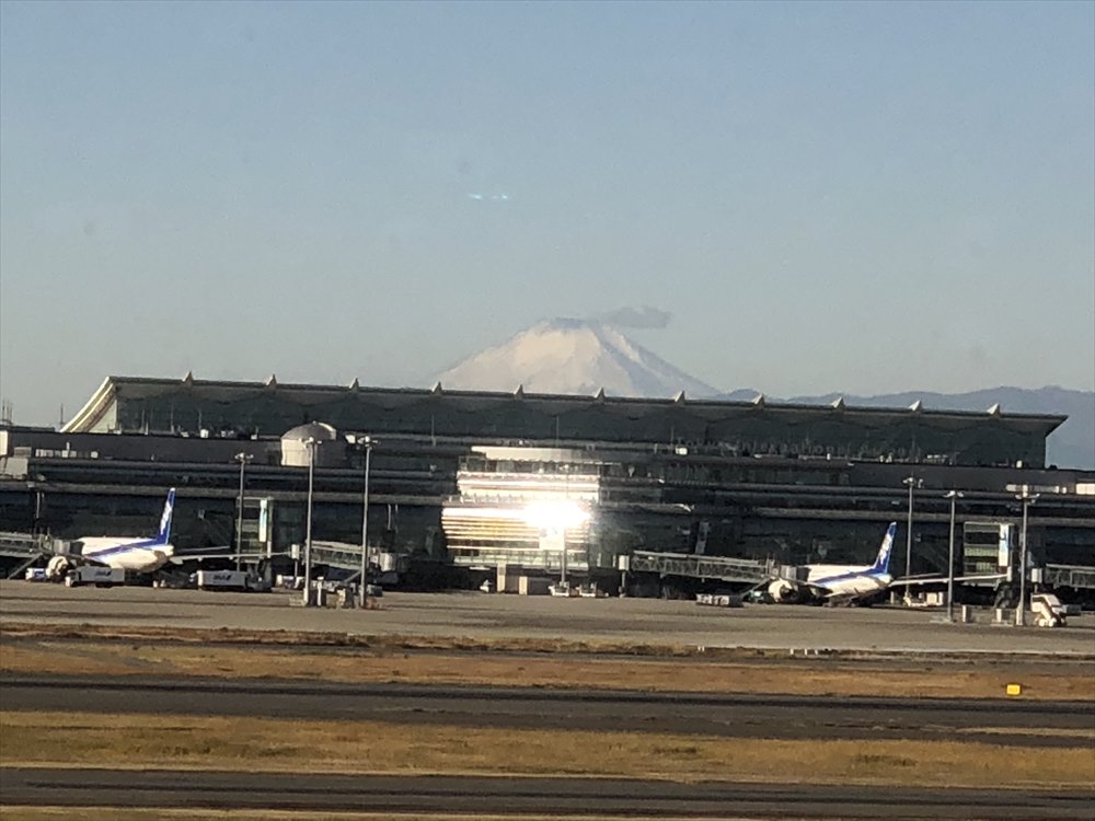 サクララウンジから見えた富士山