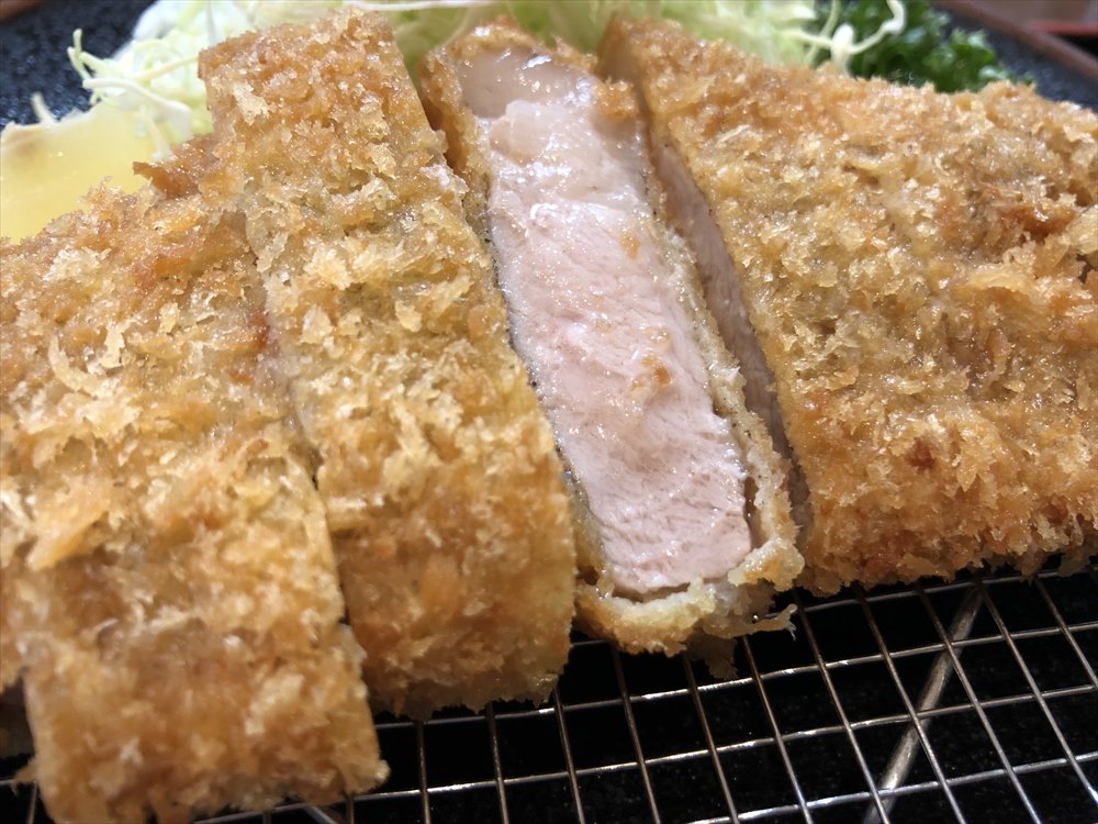 「川久」の黒豚ロース定食2
