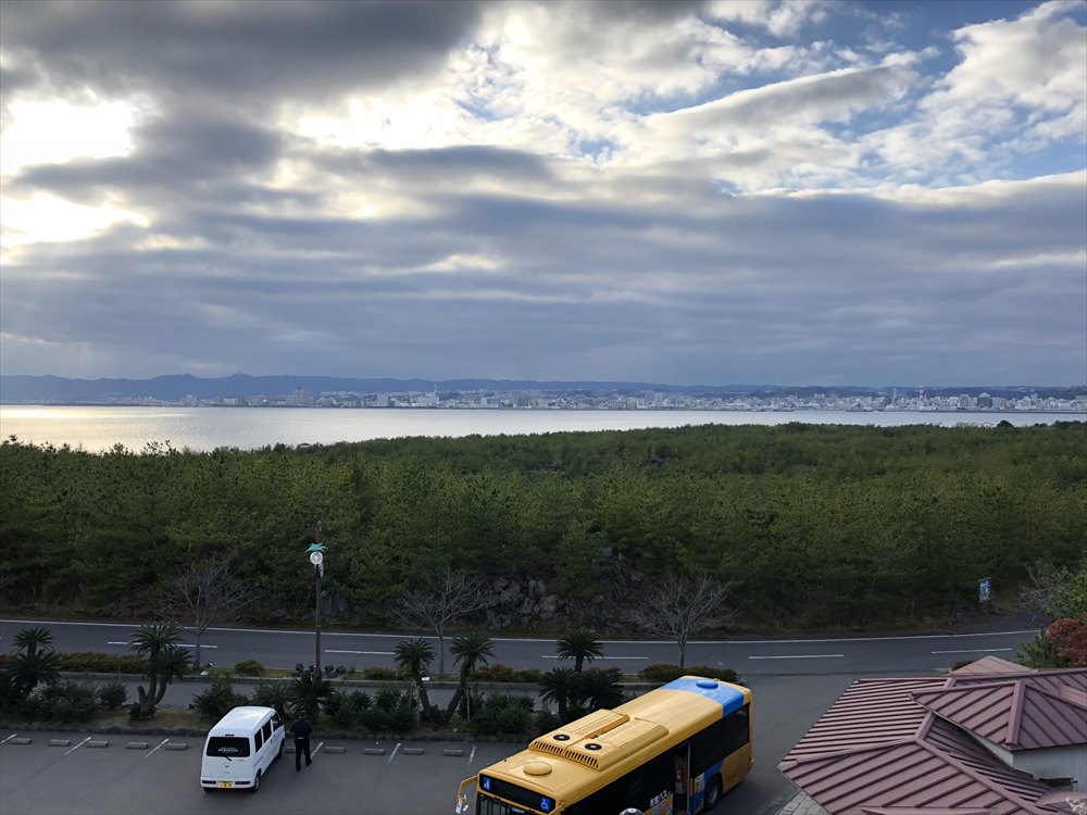 烏島展望台から錦江湾