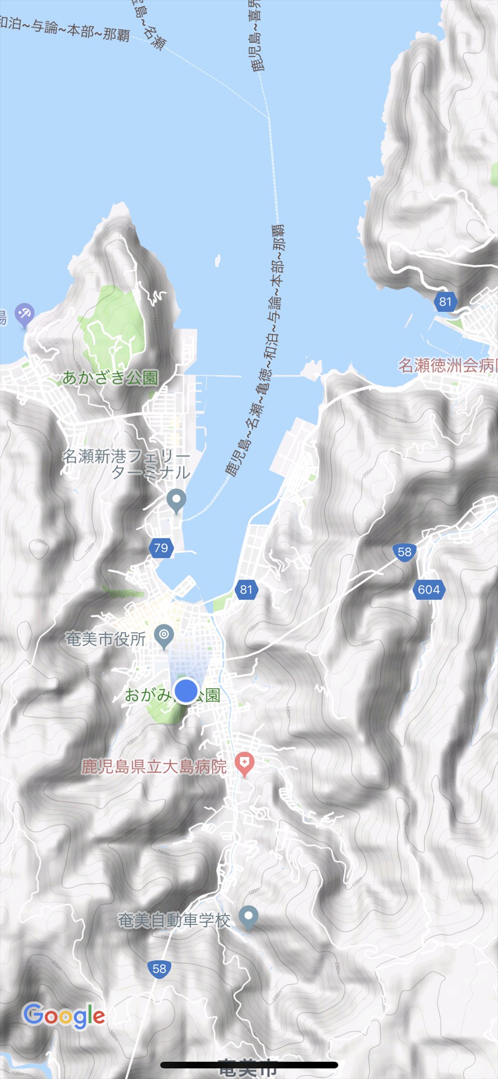おがみ山公園の位置情報