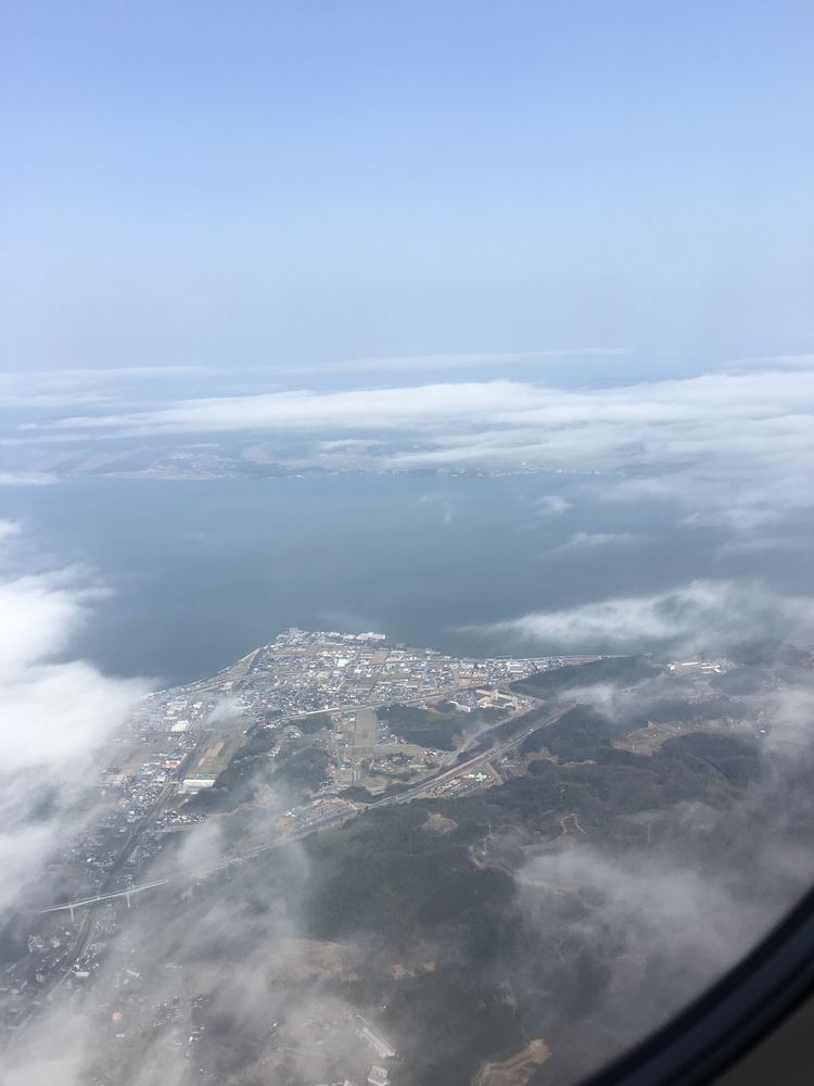 空から見た宍道湖