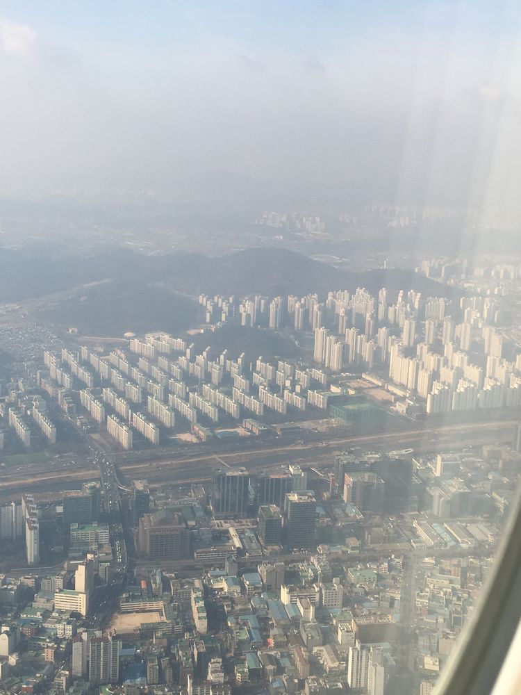 ソウルの衿川区上空2