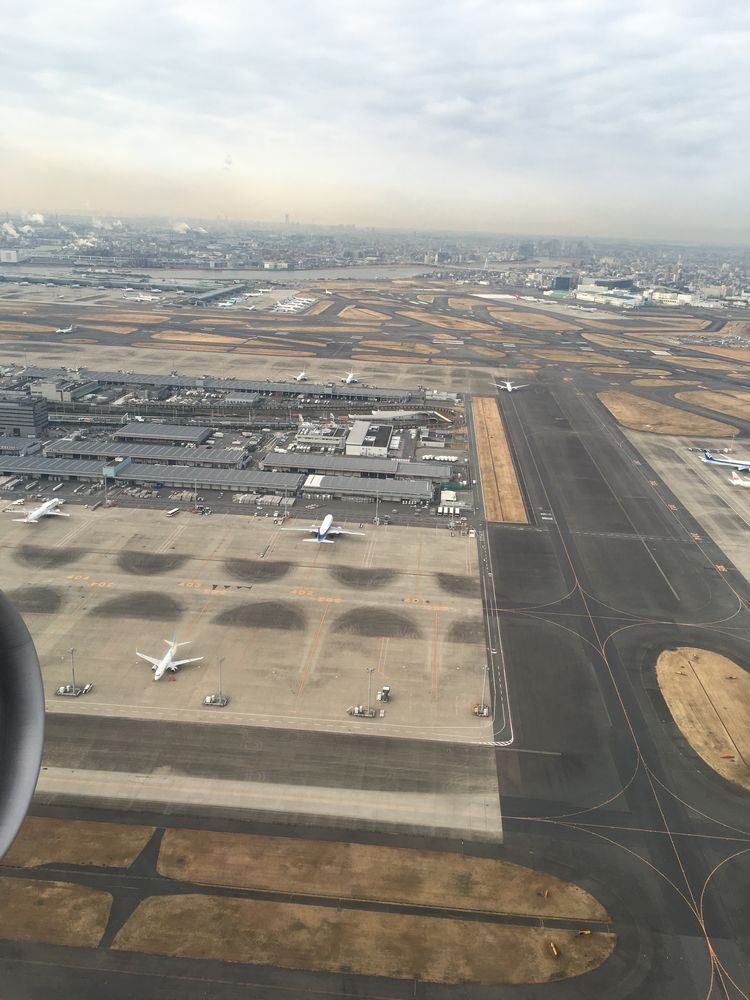 空から見た羽田空港国際線ターミナル