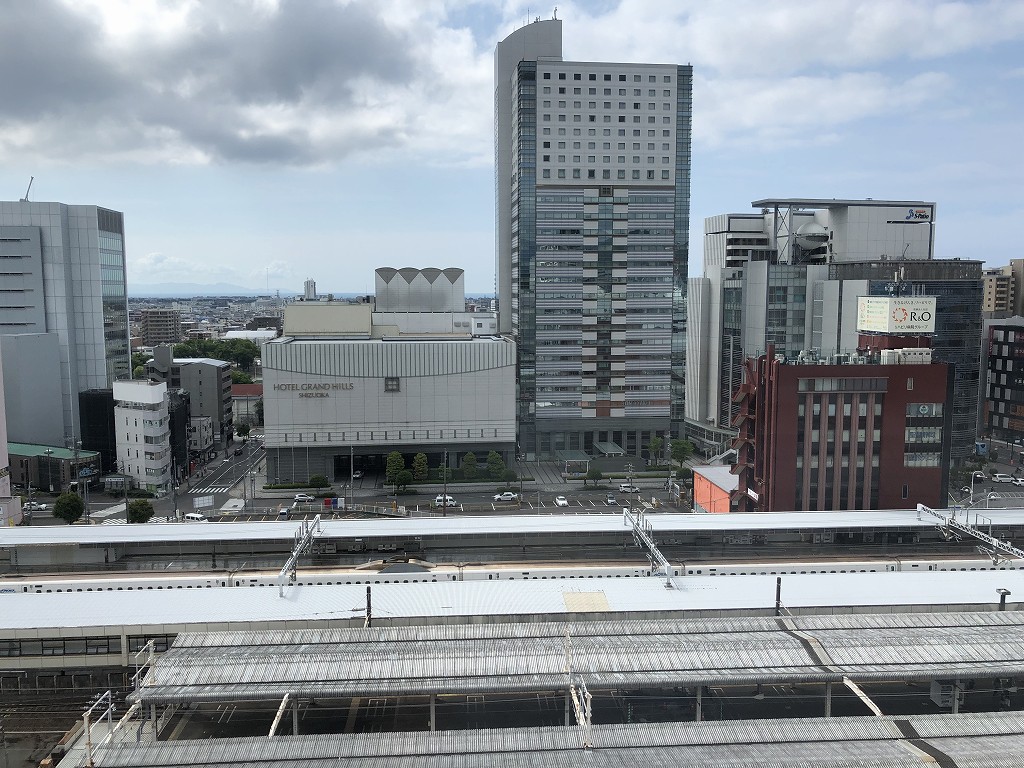 ホテルアソシア静岡から朝の眺め