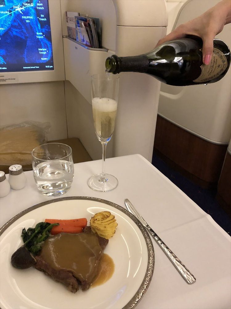 タイ国際航空（TG）677便のファーストクラスの機内食6