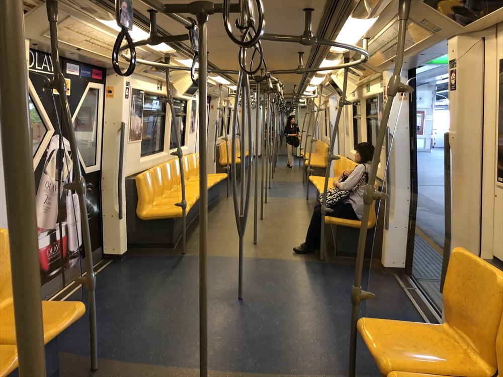 BTSの電車内
