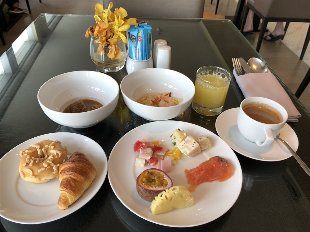 バンコクマリオットホテルスクンビットのエグゼクティブラウンジの朝食（2日目）