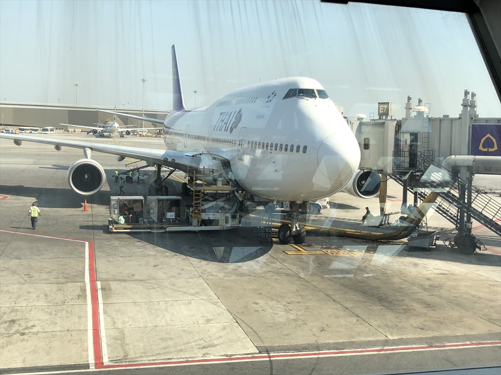 B747機材のTG660便