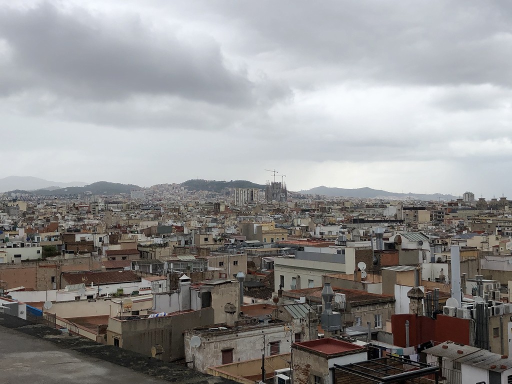 サンタ・マリア・ダル・マル教会からバルセロナの眺め1