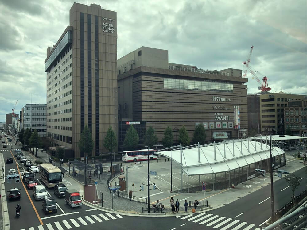 京都駅前のビル