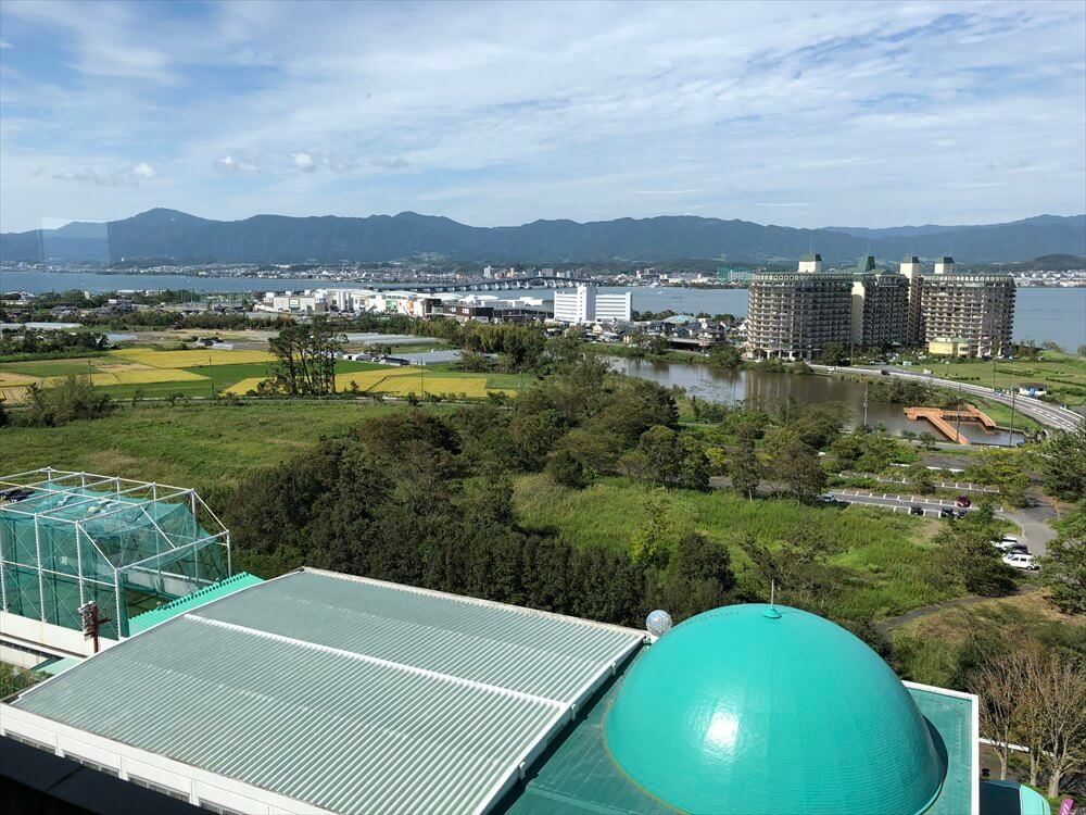 琵琶湖マリオットホテルの朝食会場からのピエリ守山1
