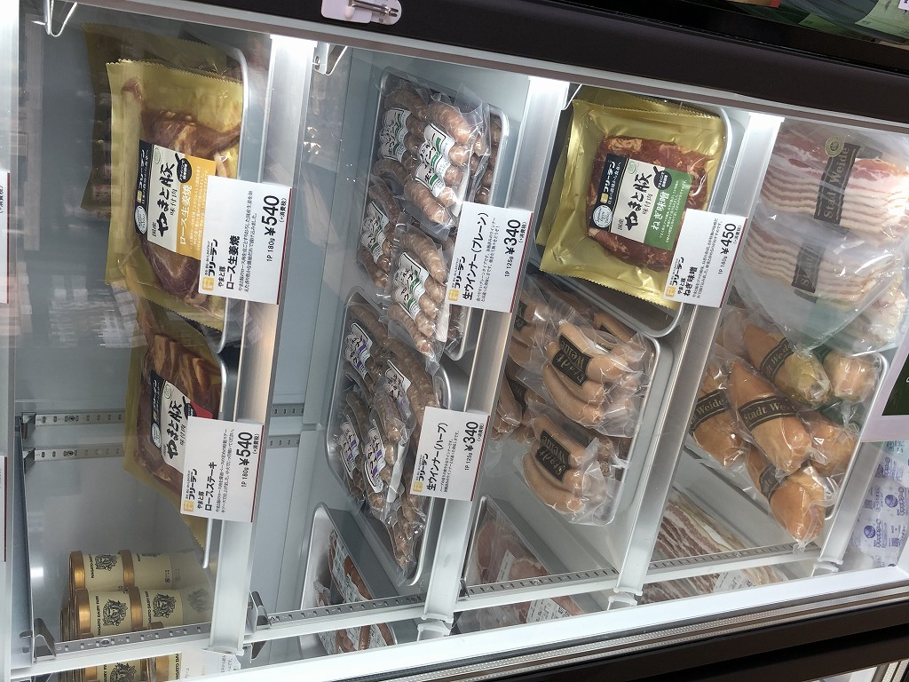 世田谷代田キャンパスの東京農大アンテナショップのお肉製品