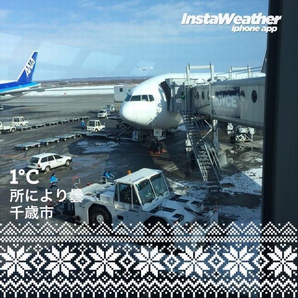 新千歳空港の気温画像