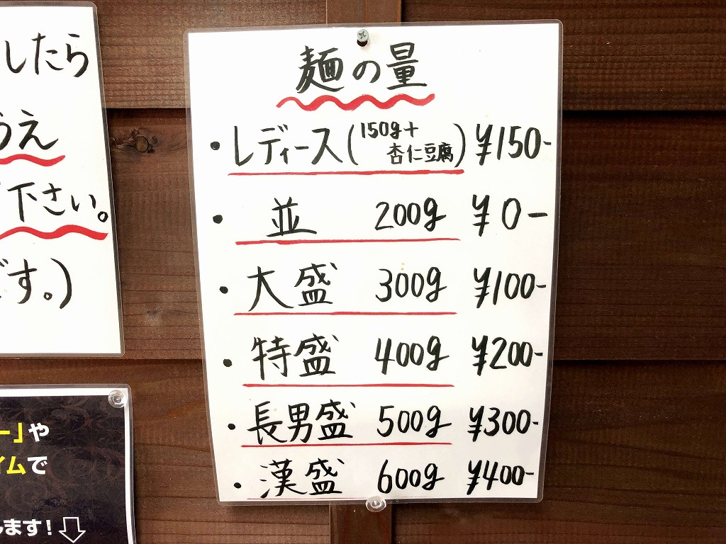江古田の「長男、ほそのたかし」の入り口