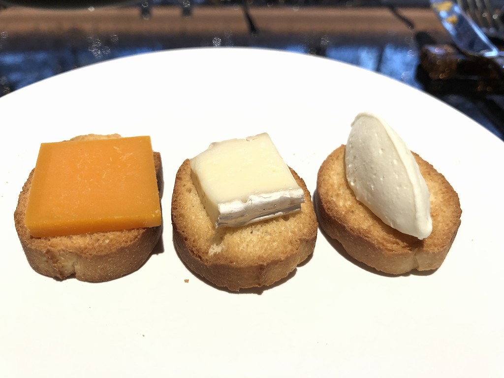 フォションホテル京都の朝食のチーズセレクション