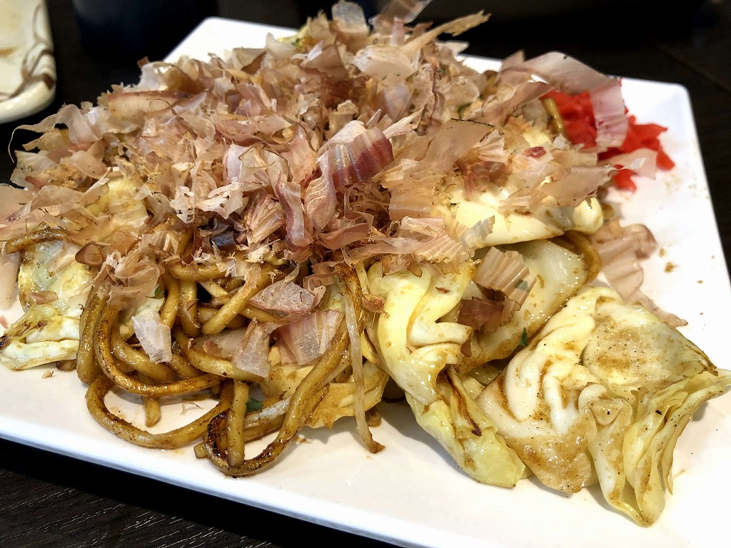 通天閣近くの「じゃんじゃん」でソース焼きそば