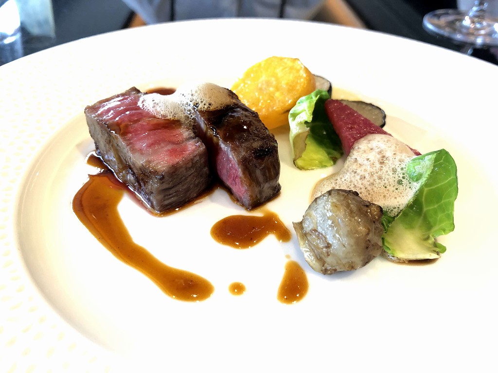 グランカフェフォションの黒毛和牛ランプのグリエ