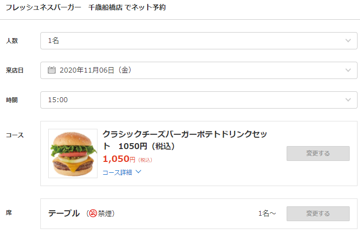 フレッシュネスバーガー 千歳船橋店のGo To Eat