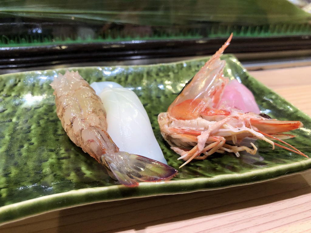 福岡空港の「第一玉家寿し」の寿司1