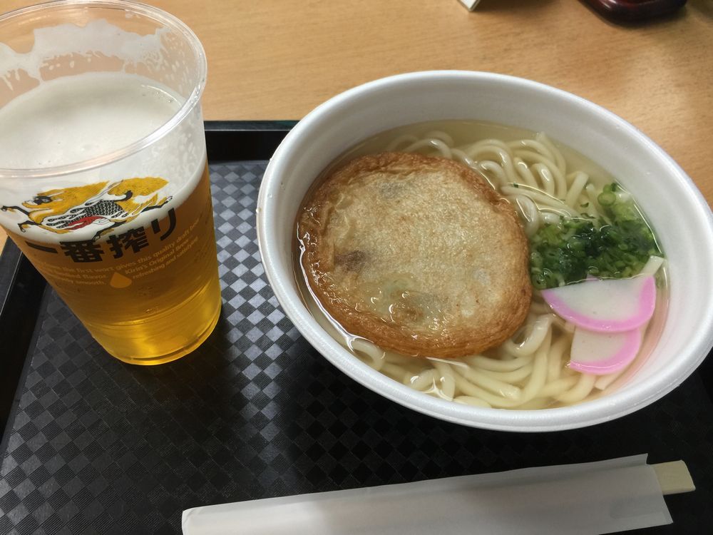 福岡空港売店のうどん画像