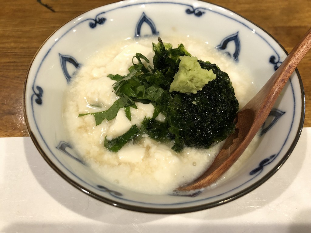 両国の「ゆず」の豆腐