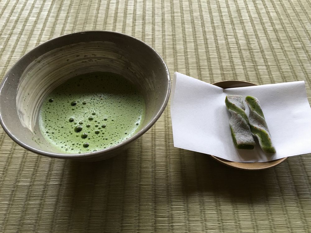 月照寺のお抹茶