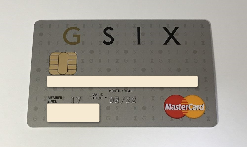 届いたGINZA SIXカードの券面デザイン
