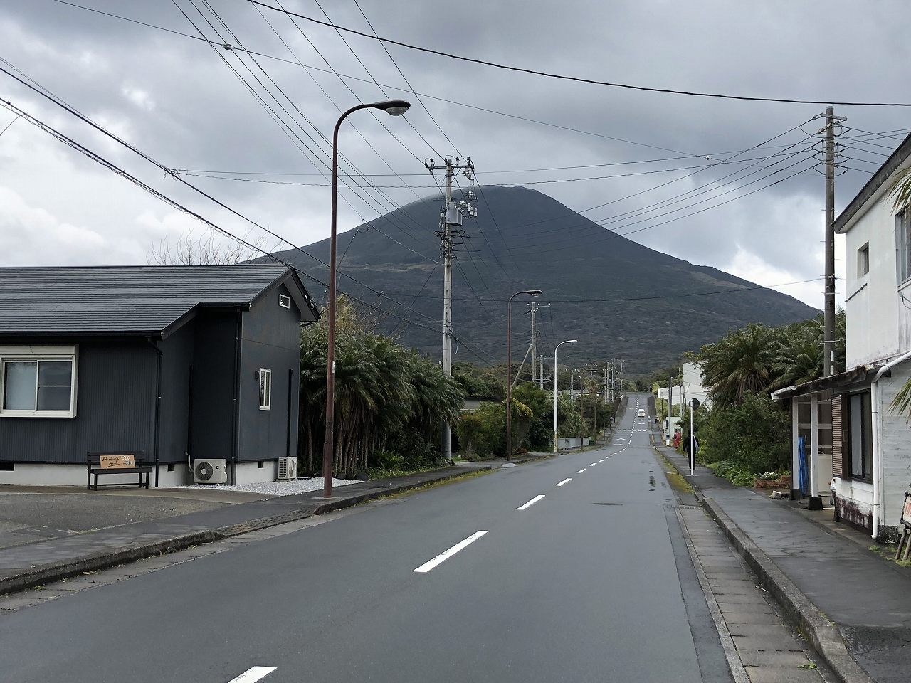 八丈島の銀八からの八丈富士
