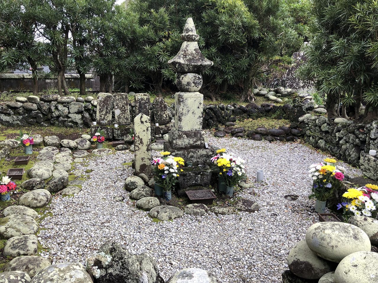 八丈島の宇喜多秀家のお墓