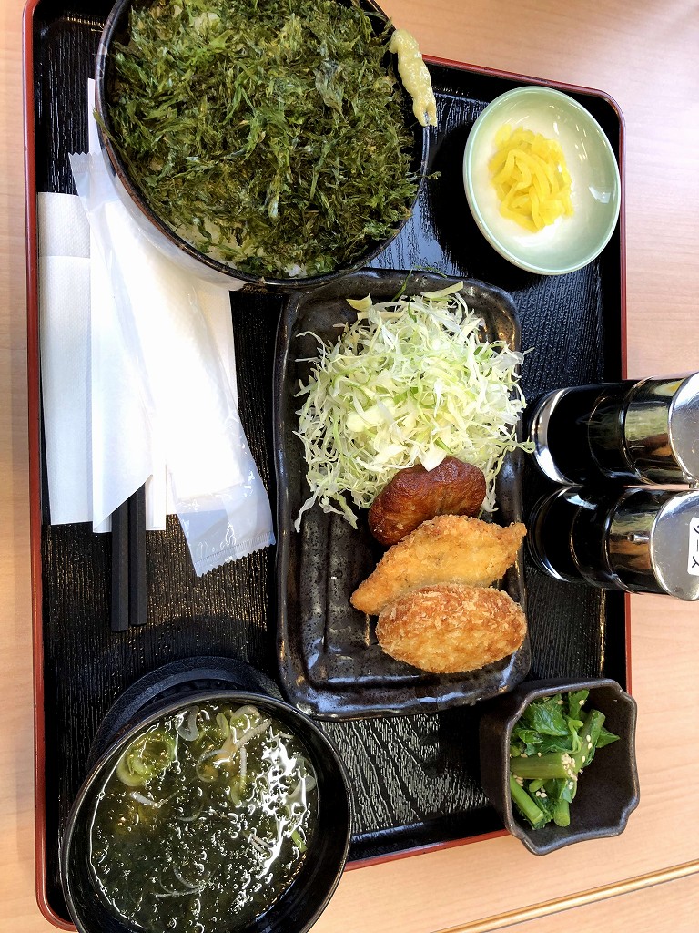 八丈島空港の「アカコッコ」の島魚亭定食