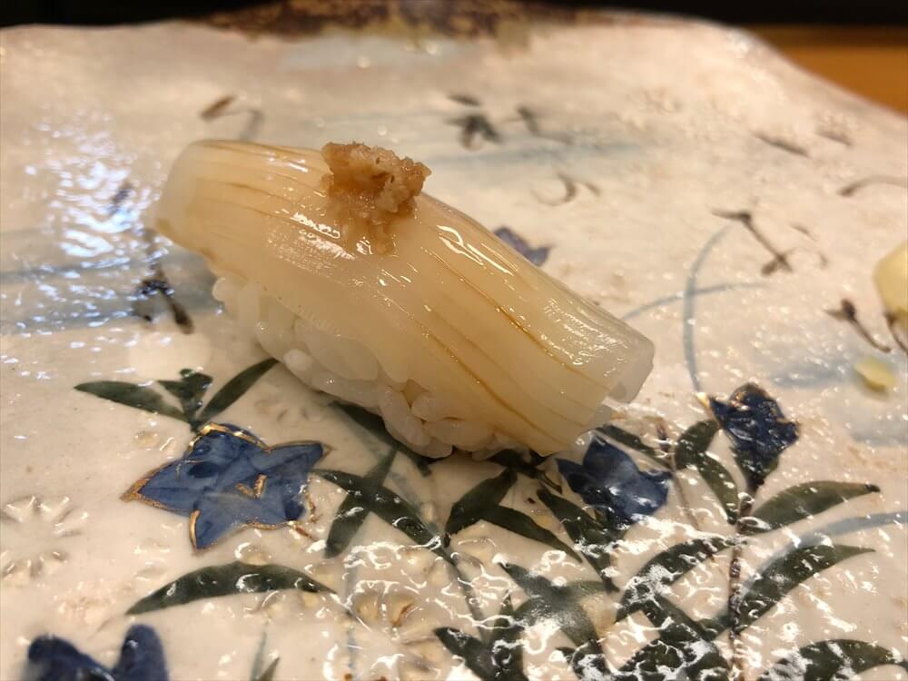 函館の梅乃寿司のイカ