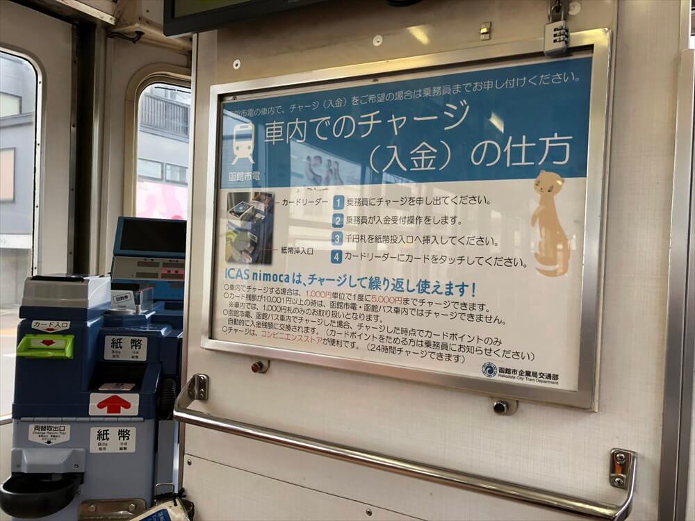 函館市電のnimoca案内