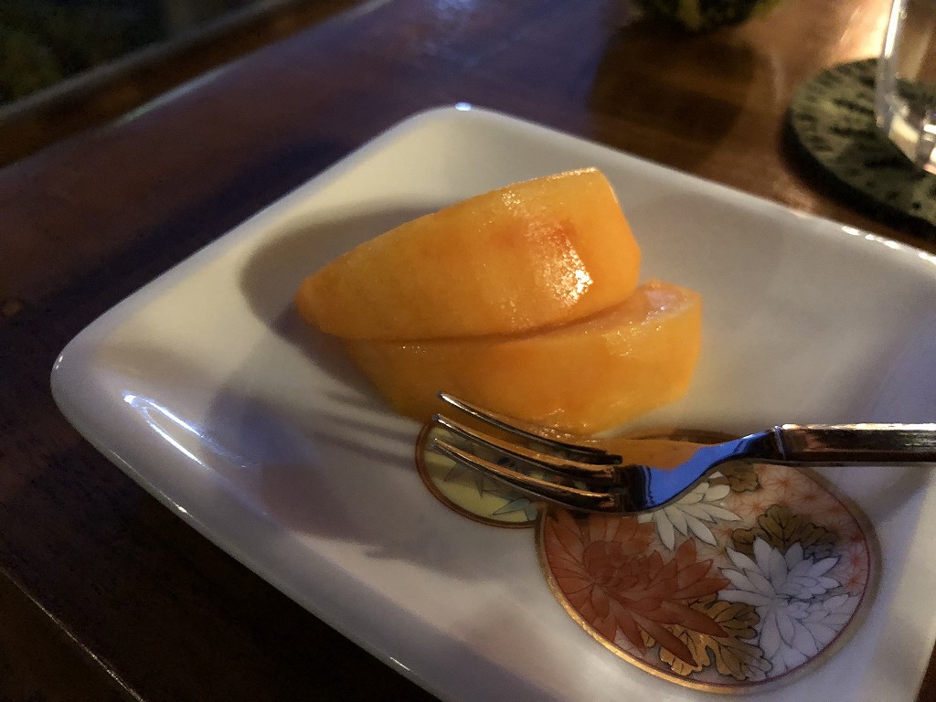 花巻の茶寮かだんの柿