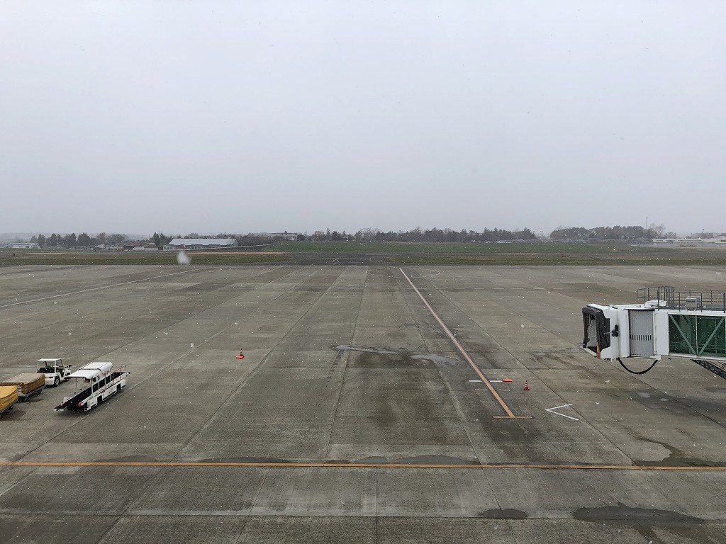 花巻空港の展望デッキ