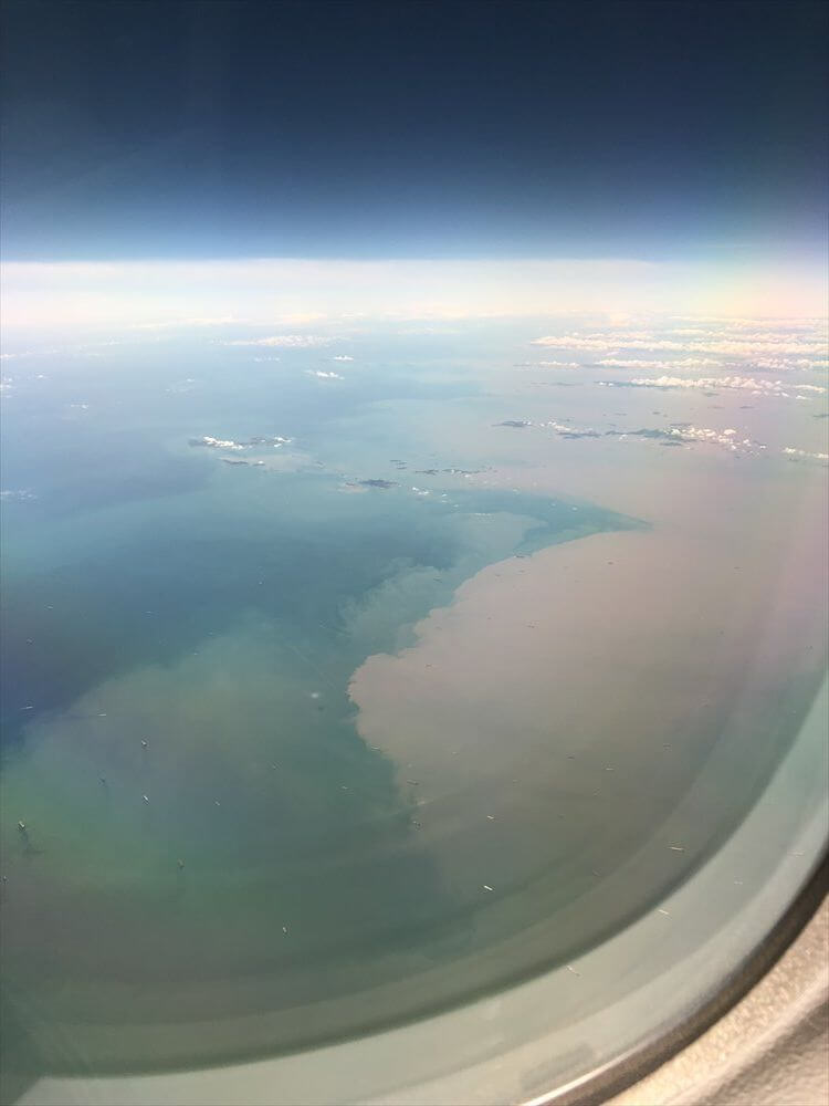 長江河口域の海の濁り
