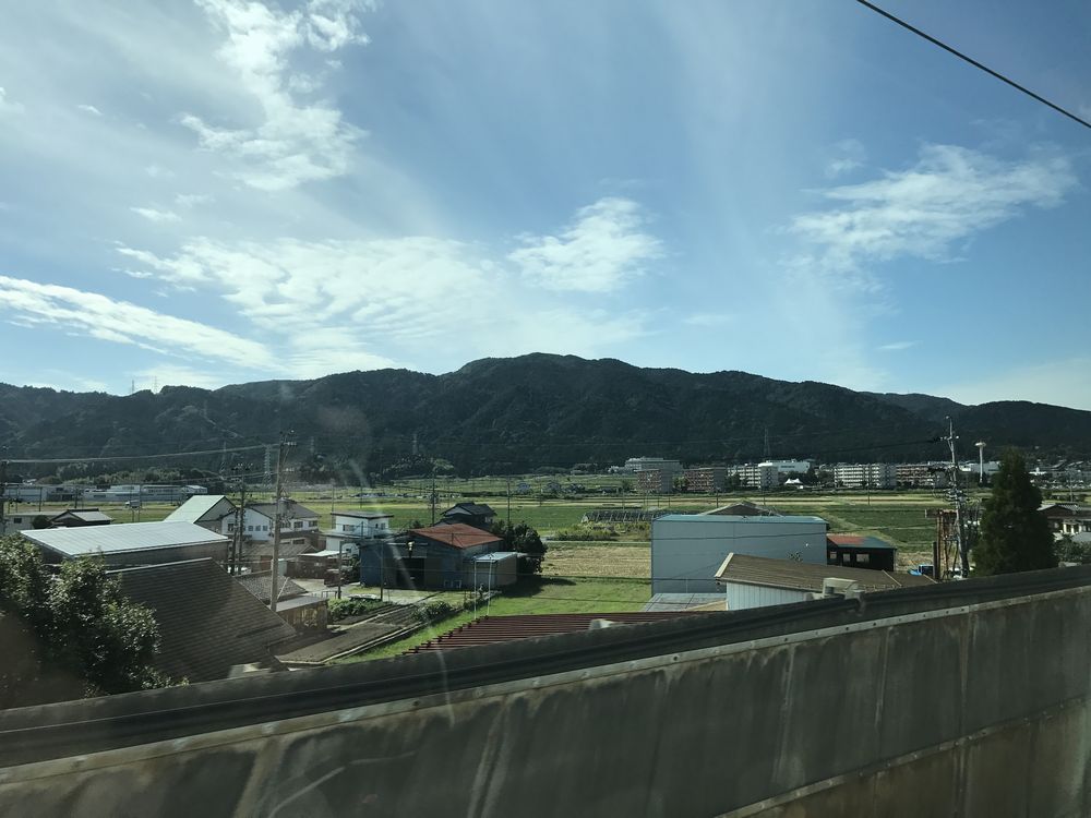 岐阜県から滋賀県への山脈