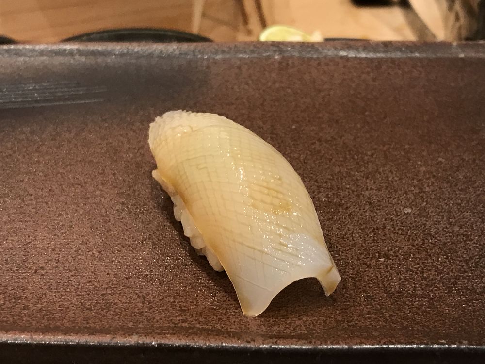 鮨 十兵衛のイカの握り