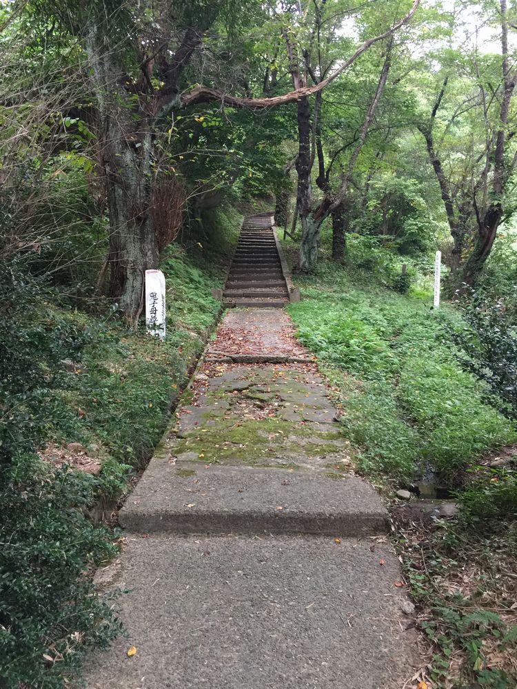 平田篤胤の墓所への石段2