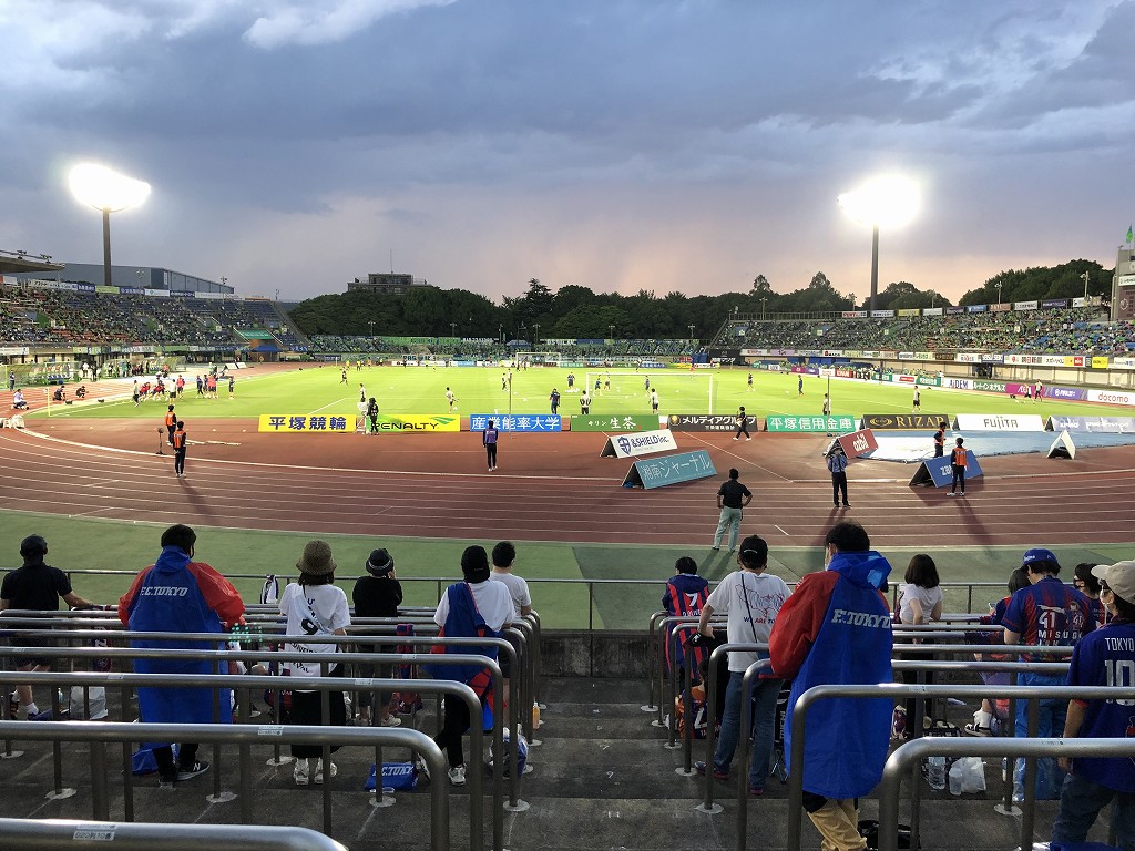 平塚のレモンガススタジアムでベルマーレｖｓFC東京戦1