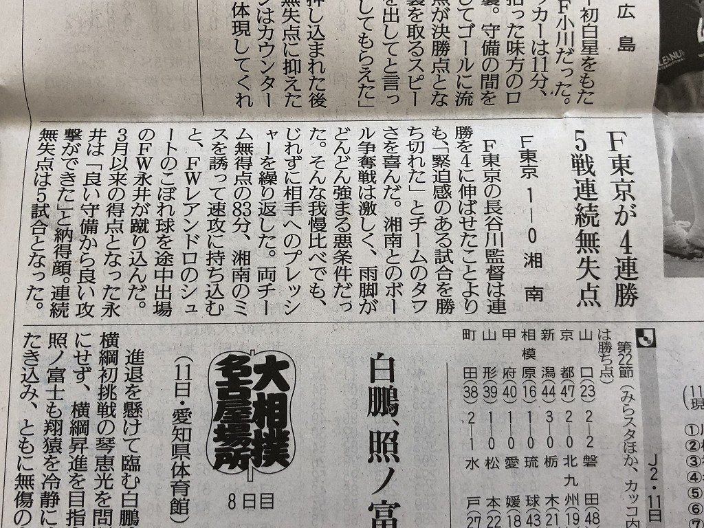 平塚のTHE HOURSで読売新聞を読む1