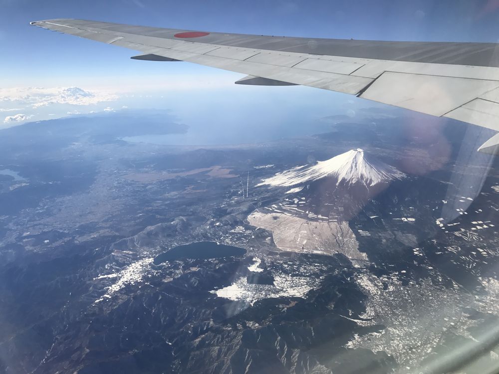 ANA675便から富士山