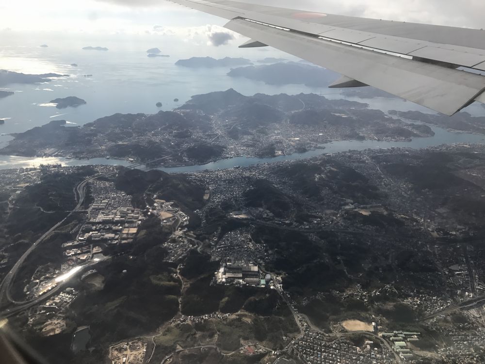 尾道市上空