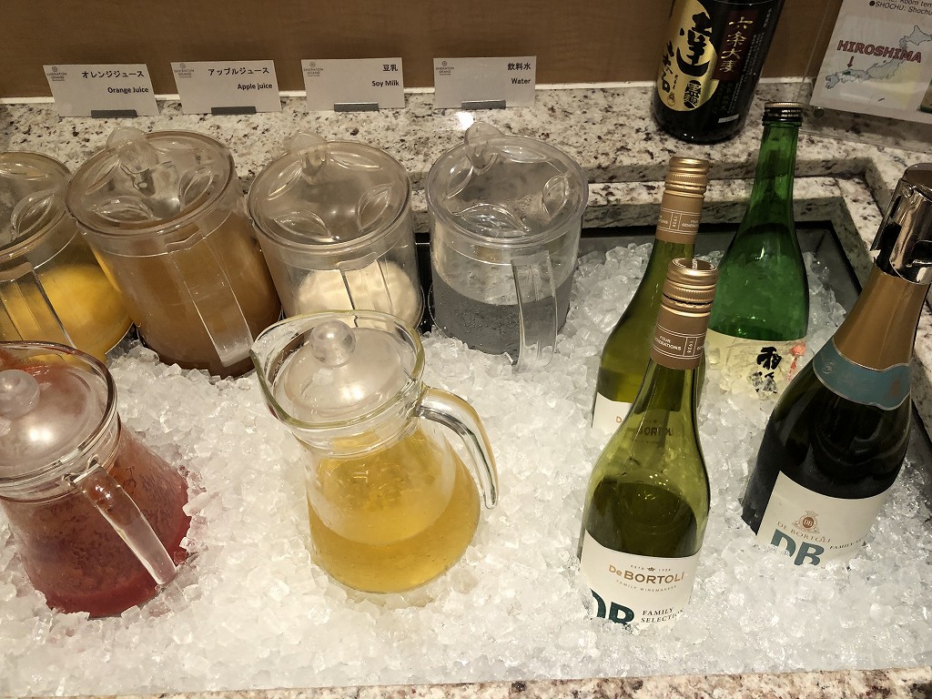 シェラトングランドホテル広島のシェラトンクラブのお酒